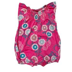 Tea Collection Anandini Smocked Romper 3-6m